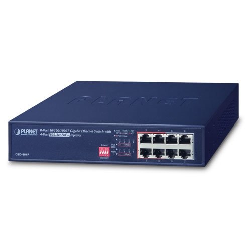 Коммутатор Ethernet (8 портов 10/100/1000, 4 порта 802.3at PoE+)