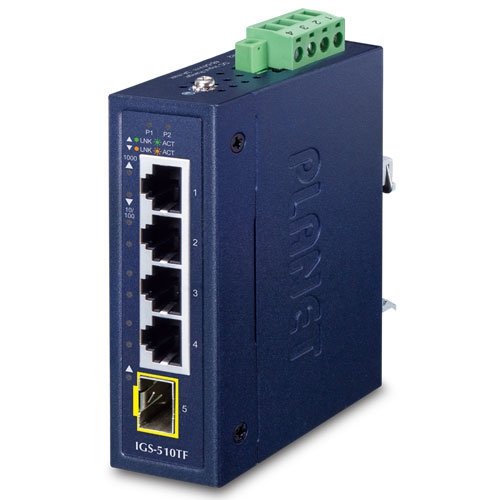 Промышленный коммутатор Ethernet (4 порта 10/100/1000T, 1 порт 100/1000X SFP)