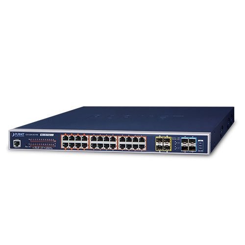 Управляемый коммутатор Ethernet (L3, 24 порта 10/100/1000T с 802.3bt PoE, 4 порта 10G SFP+)
