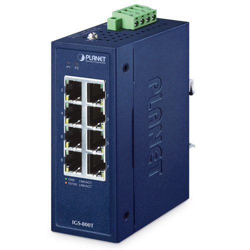 Промышленный коммутатор Ethernet (8 портов 10/100/1000T, компактный)