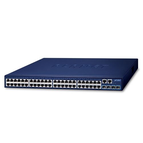Управляемый коммутатор Ethernet (L2+, 48 портов 10/100/1000T, 4 порта 10G SFP+, stackable)
